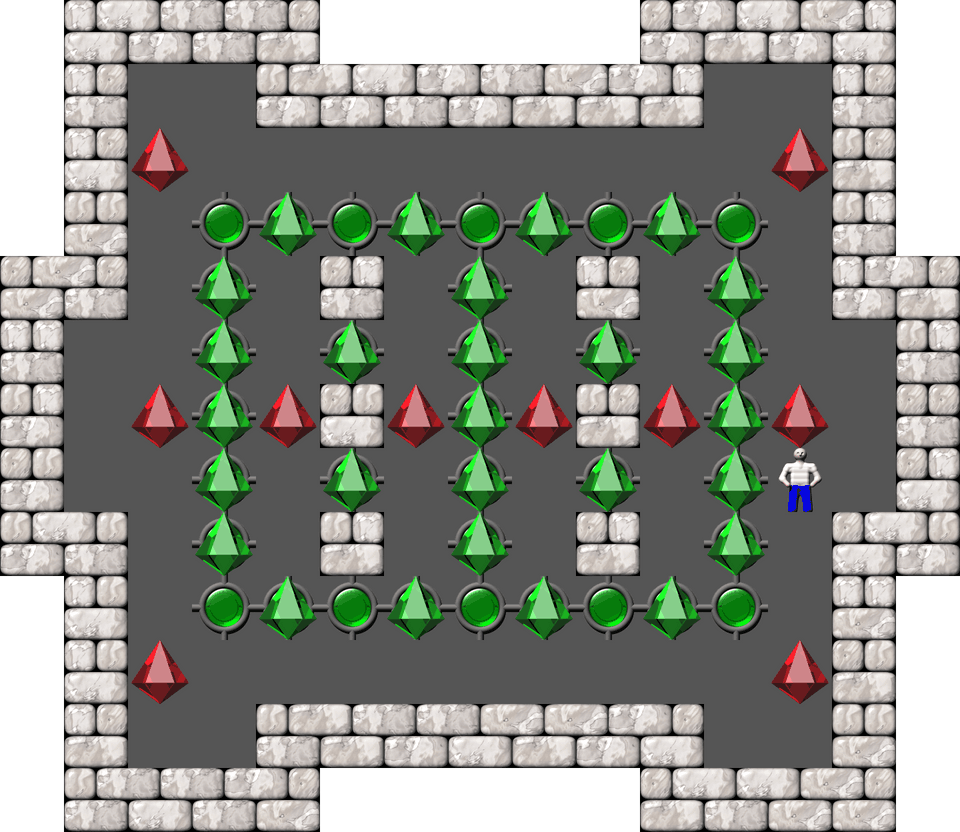 Sokoban Mass Remodel level 466